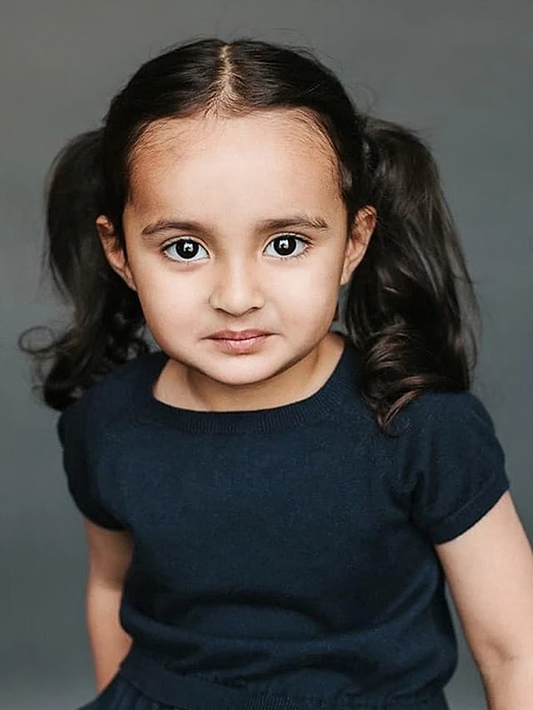 15. Four-and-a-half-year-old Salma: her dad is Uzbek and her mom is Armenian.