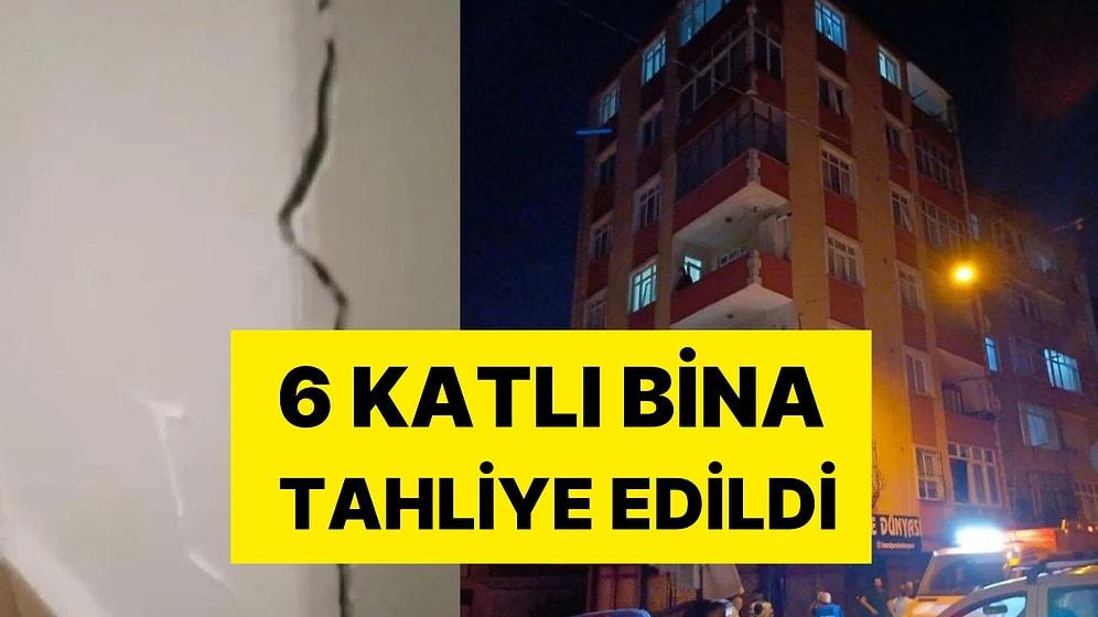İstanbul'da 6 Katlı Bina Tahliye Edildi: Zabıta Ekipleri, Binada Oturanları Otele Yerleştirdi